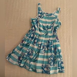 Turquoise and white sundress by Lily Pulitzer